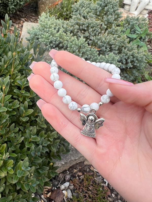 VÁNOČNÍ náramek MAGNEZIT anděl