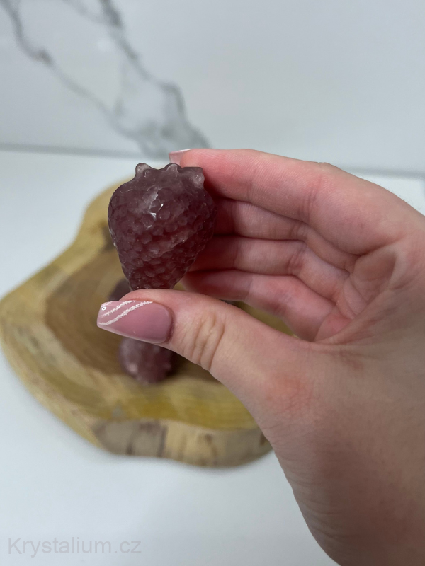 Jahodový křemen JAHODA s vadou