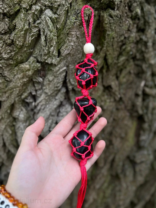 SÍŤKA klíčenka Trojitá ONYX