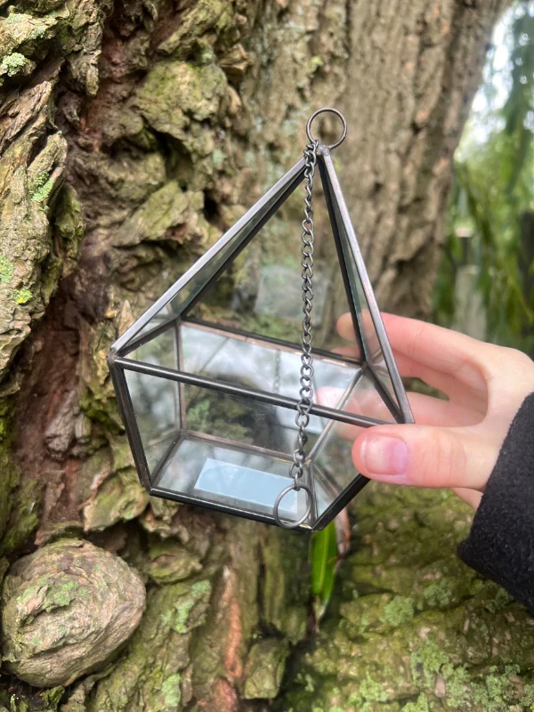 Skleněná dekorace závěsná MALÁ