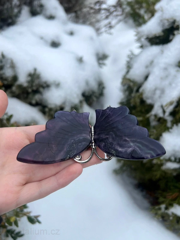 FLUORIT Motýl KONKRÉTNÍ KUS 