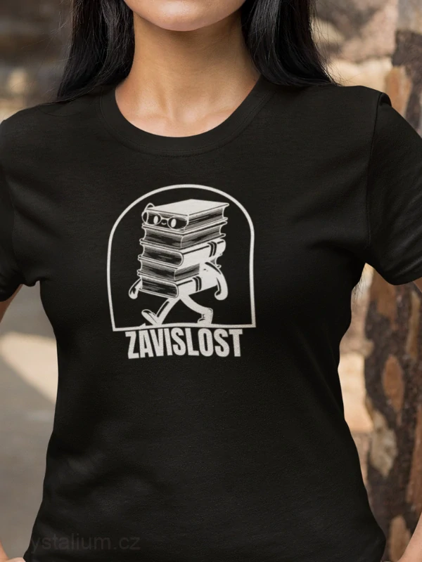 KNÍŽKA ZÁVISLOST tričko ČERNÉ