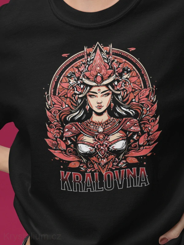 KRÁLOVNA tričko ČERNÉ