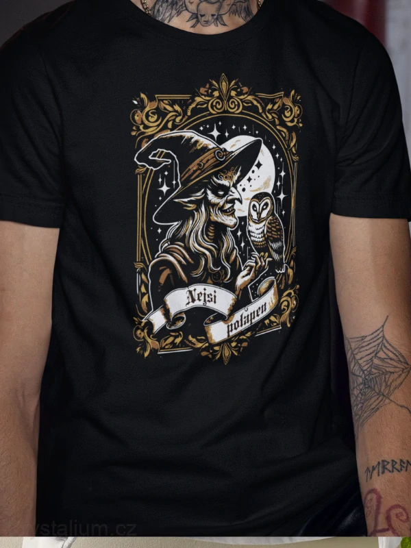 NEJSI POLAPEN tričko ČERNÉ