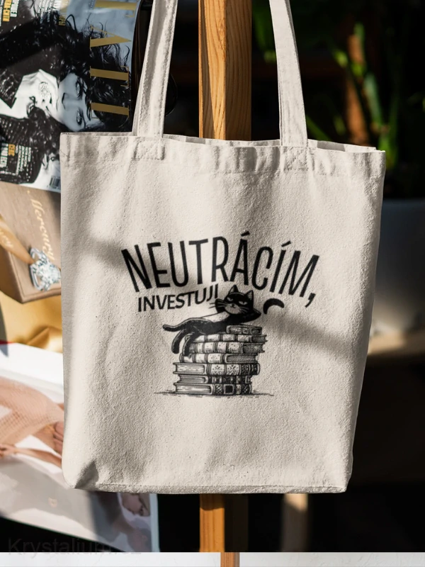 NEUTRÁCÍM, INVESTUJI plátěná taška NATURAL