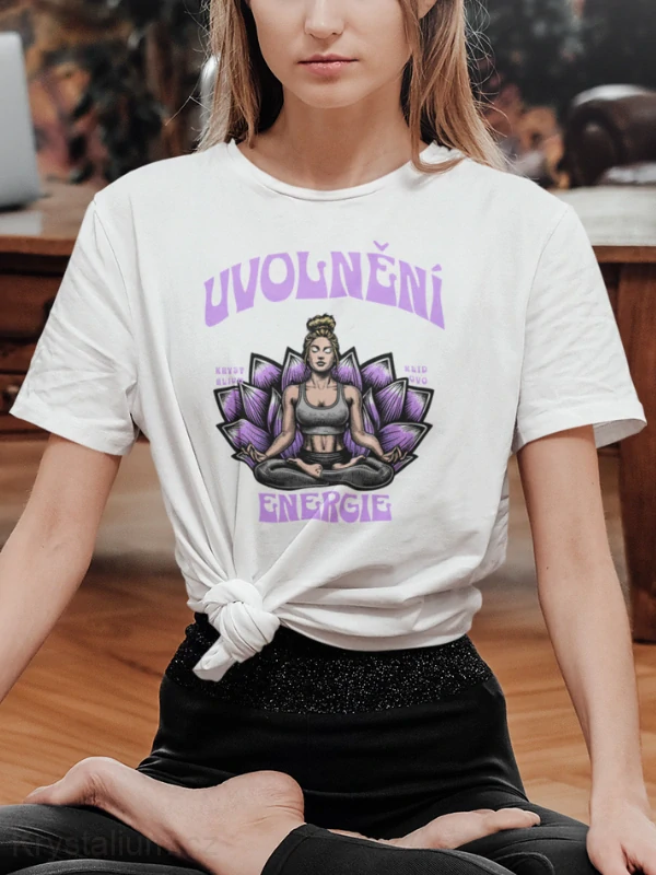 UVOLNĚNÍ ENERGIE tričko BÍLÉ