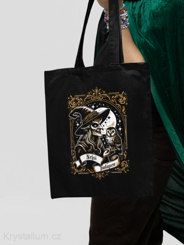 NEJSI POLAPEN plátěná taška ČERNÁ