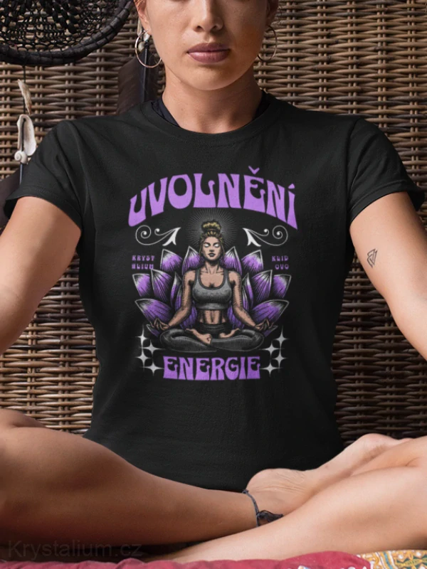 UVOLNĚNÍ ENERGIE tričko ČERNÉ