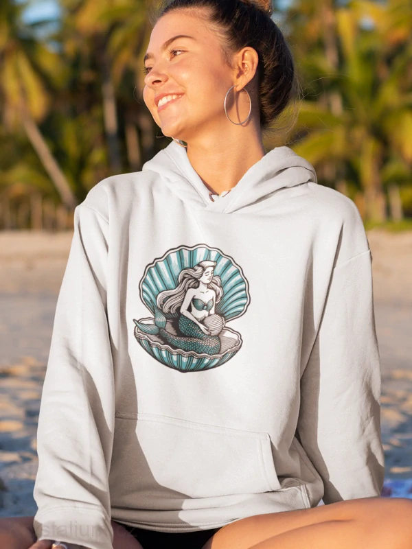 MOŘSKÁ PANNÁ mikina BÍLÁ