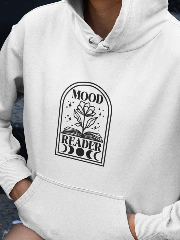 MOOD READER mikina BÍLÁ