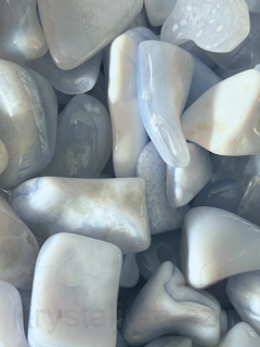 Chalcedon modrý tromlovaný