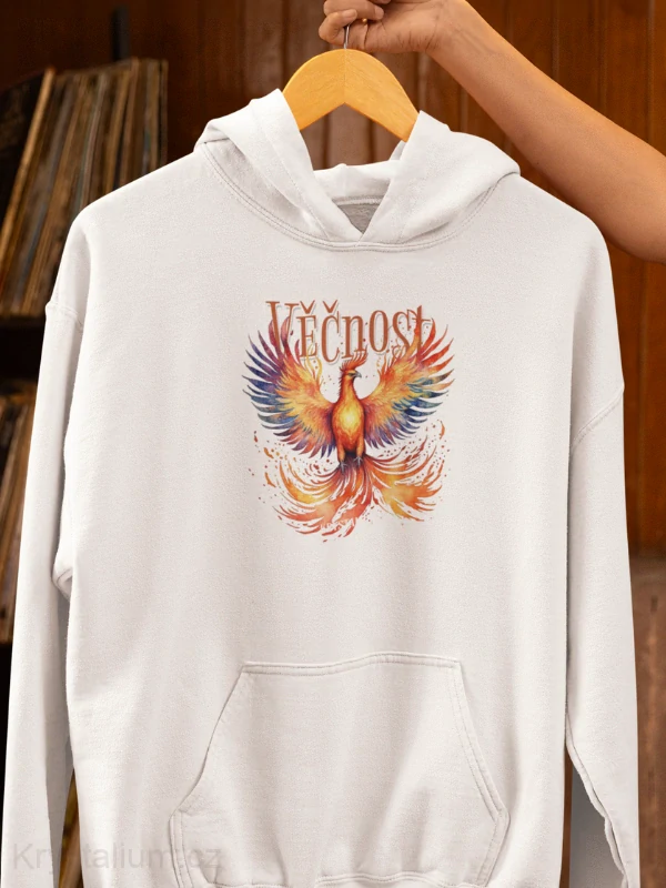 VEČNOST mikina BÍLÁ