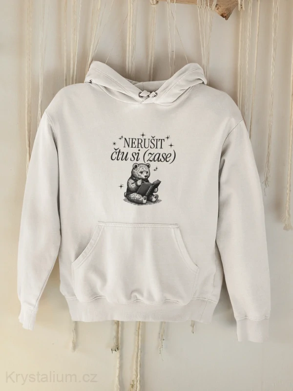 NERUŠIT ČTU SI mikina BÍLÁ
