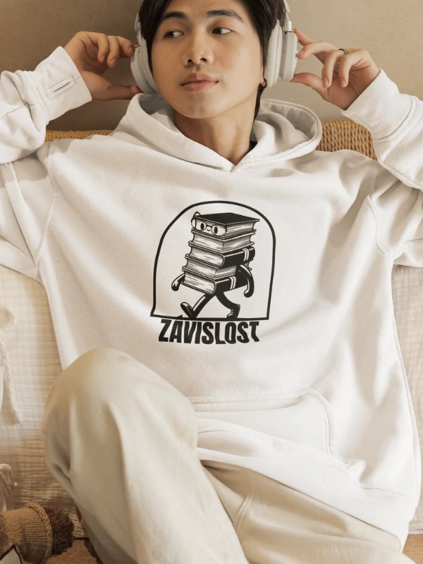 KNIHA ZÁVISLOST mikina BÍLÁ