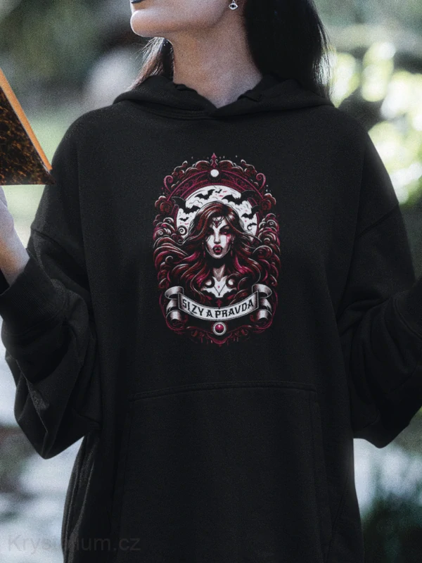 SLZY A PRAVDA mikina ČERNÁ