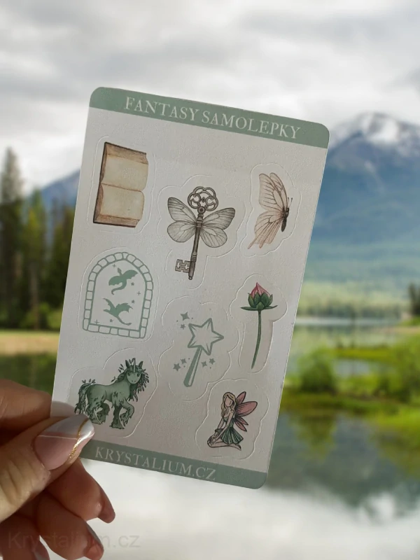 FANTASY Samolepkový arch ZELENÝ