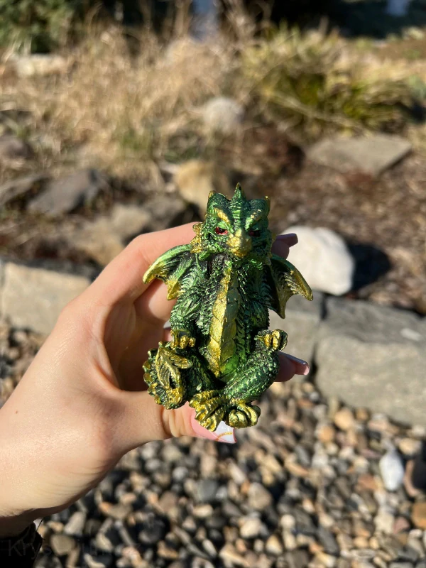 MEDITACE DRAK ZELENÝ konkrétní kus