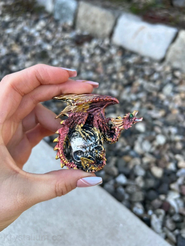 MAGNET drak ČERVENÝ dekorace