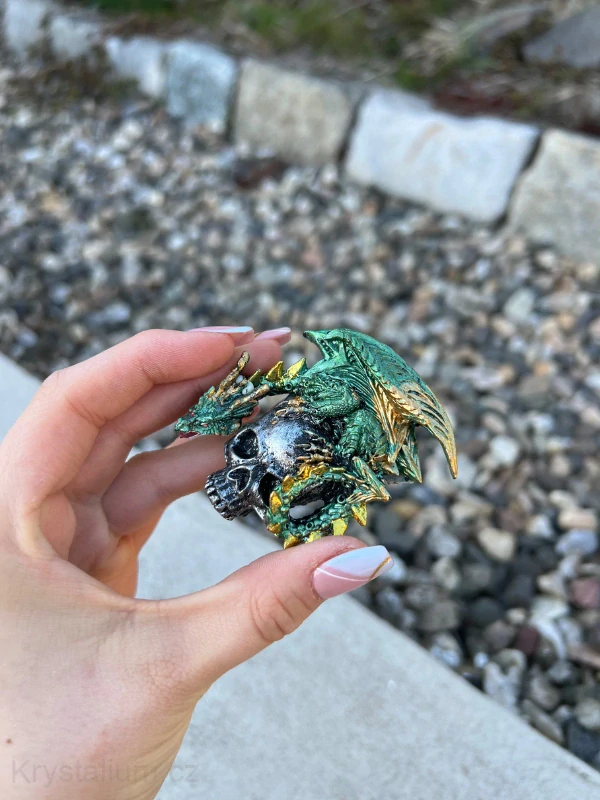 MAGNET drak ZELENÝ dekorace