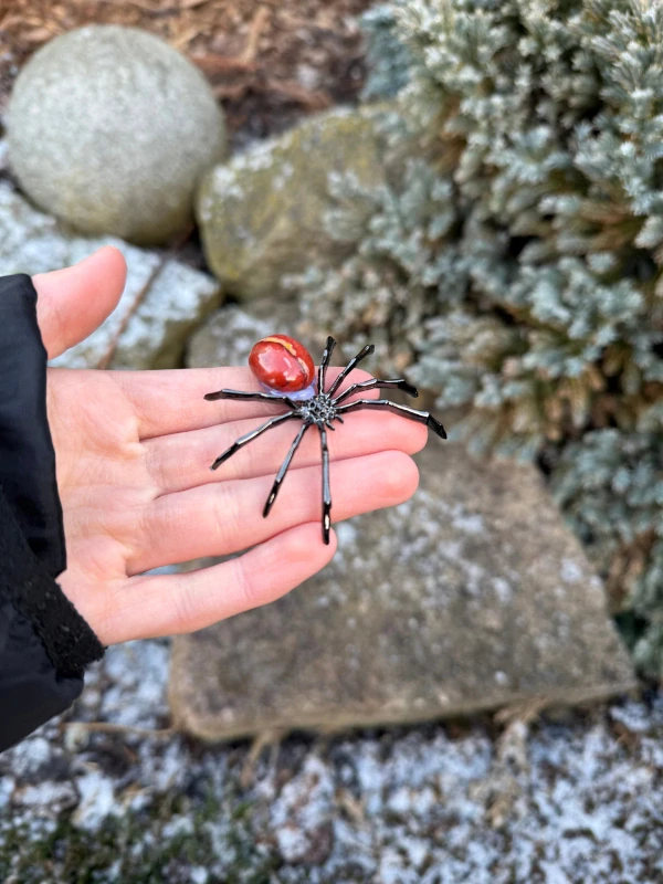 JASPIS PAVOUK konkrétní kus černý