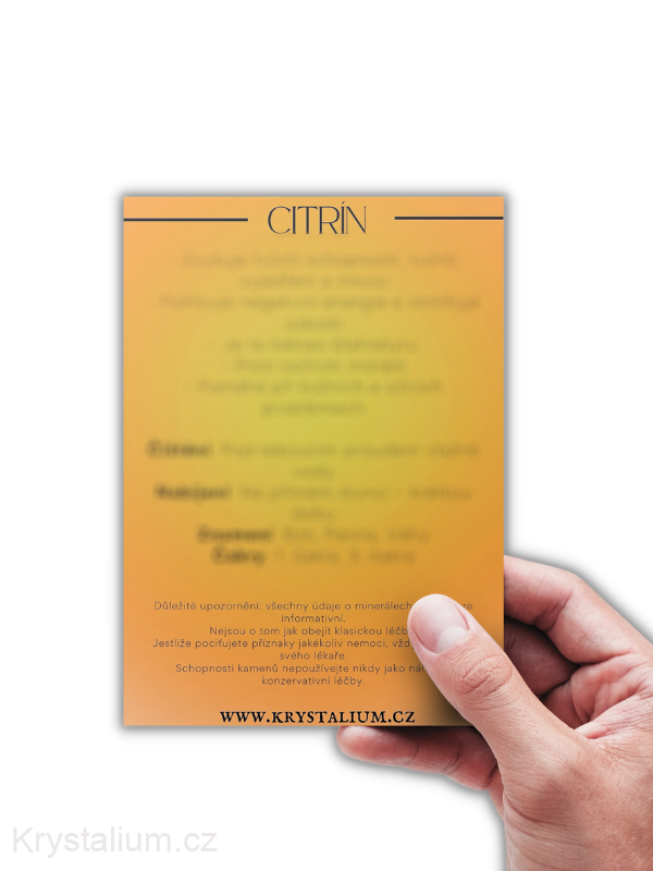 Kartička CITRÍN