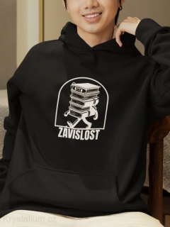 KNÍŽKA ZÁVISLOST mikina ČERNÁ