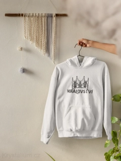 KRÁLOVSTVÍ mikina BÍLÁ