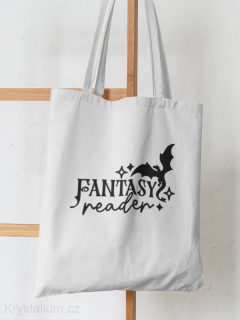 FANTASY READER plátěná taška BÍLÁ