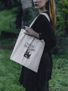 NERUŠIT ČTU SI plátěná taška BÍLÁ